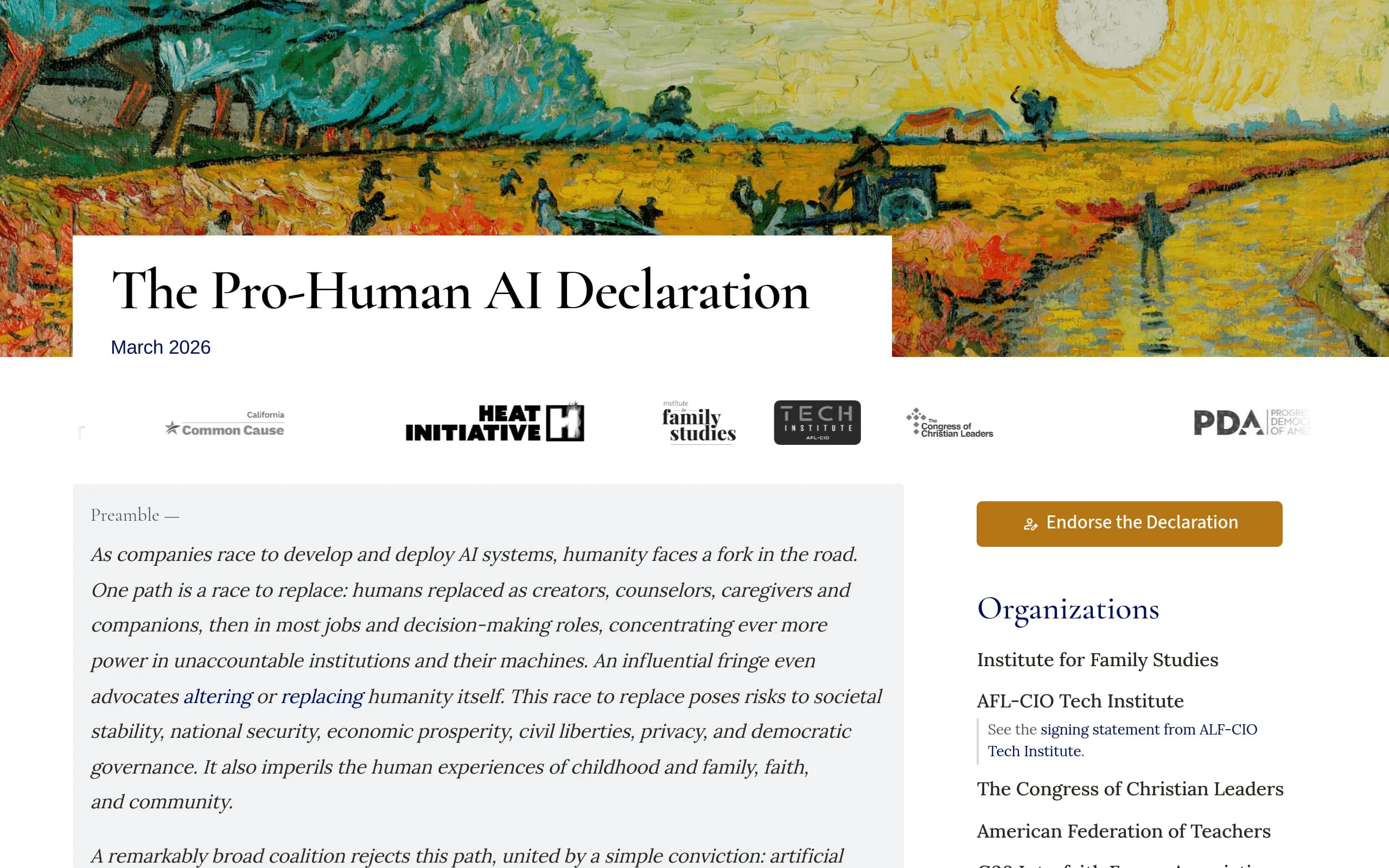 Human Statement